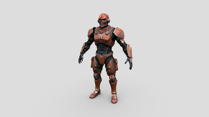 Skull Armour 3D Model