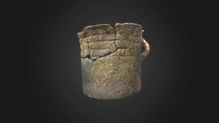Горщик культури шнурової кераміки 3D Model