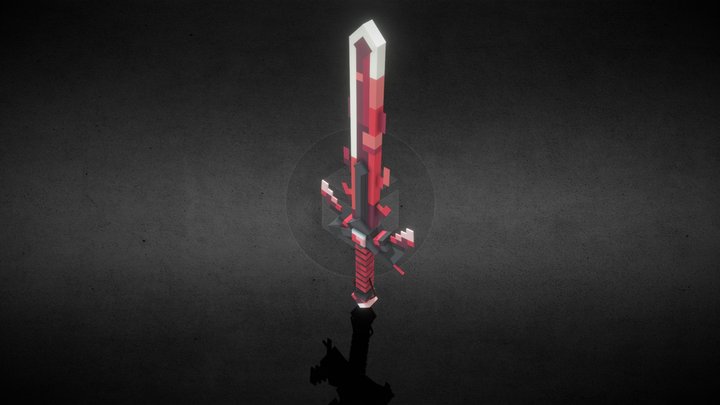 Red Sword 3D Model