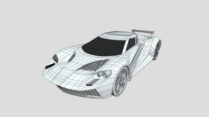 Ford GT Custom 3D Model