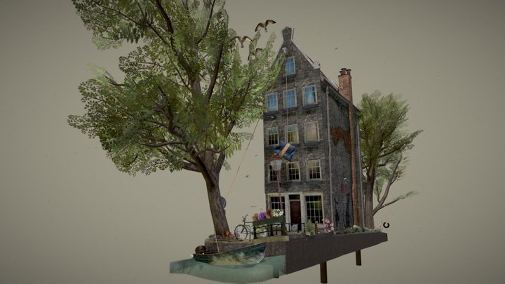 DAE Rowhomes - Amsterdam 3D Model