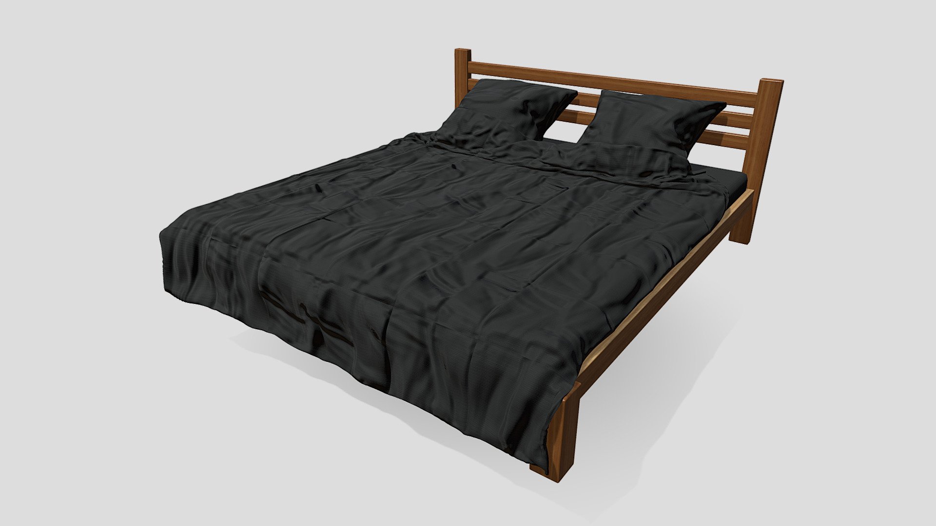 Bed Highpoly 3d Model By Alesya3d [5f39136] Sketchfab