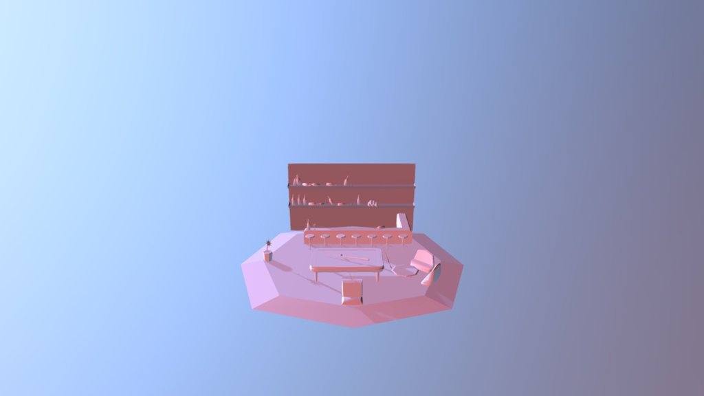 Bar Environment - 3D model by Chalermyos Maksakul (@ChalermyosMaksakul ...