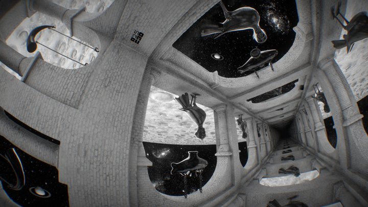 M.C.Escher - Other World II 3D Model