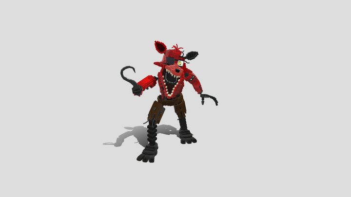 withered_foxy_port_dany_fox_fnaf_2 3D Model
