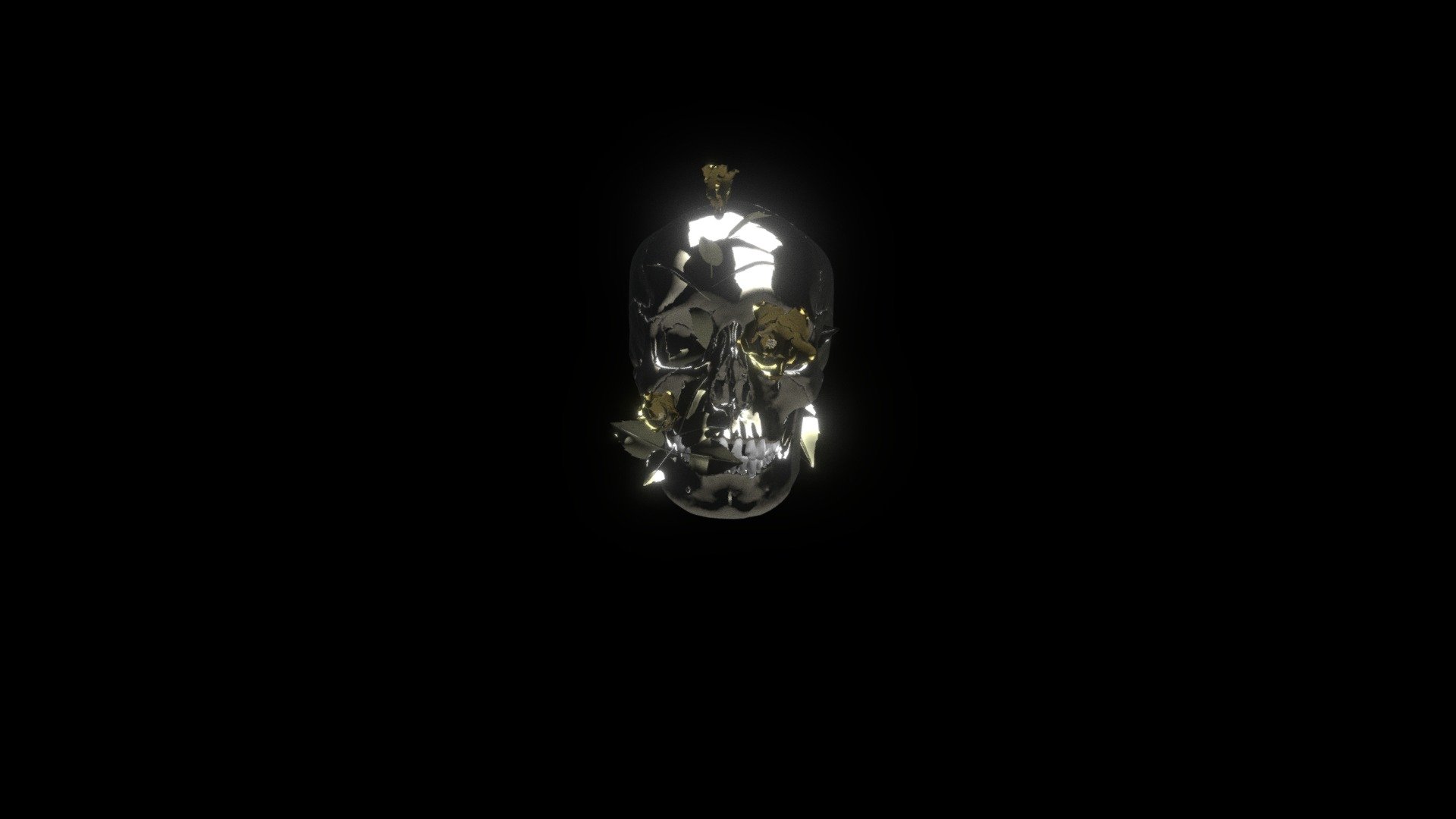 SKULL BLOOMING — Sketchfab embed 3D viewer