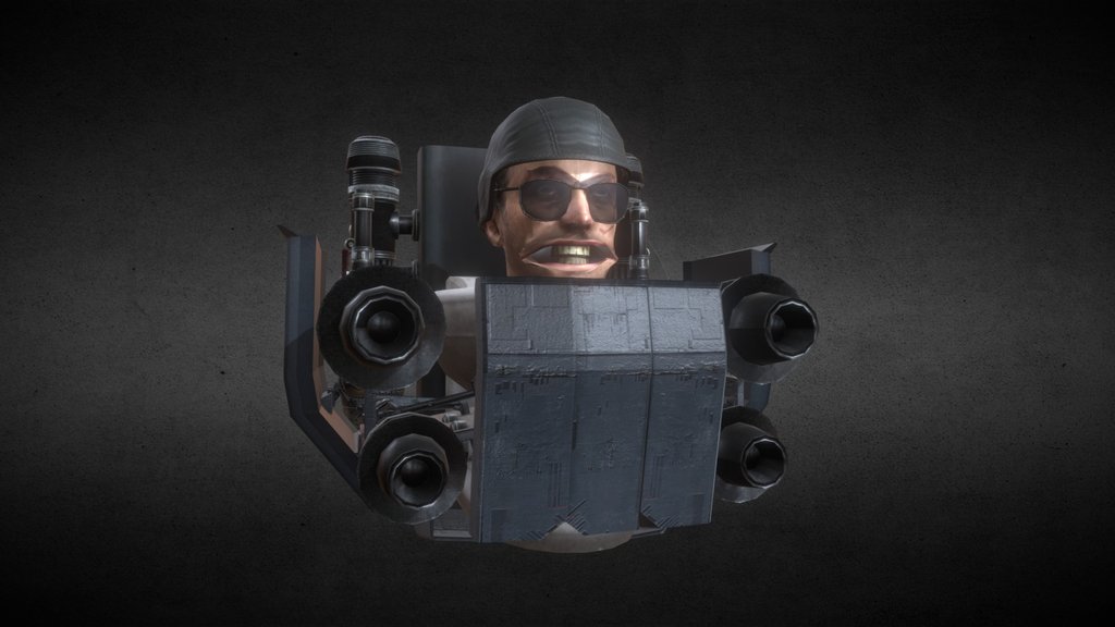 Quad laser jetpack toilet