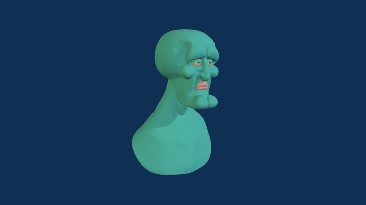 Handsome Squidward 3D Model