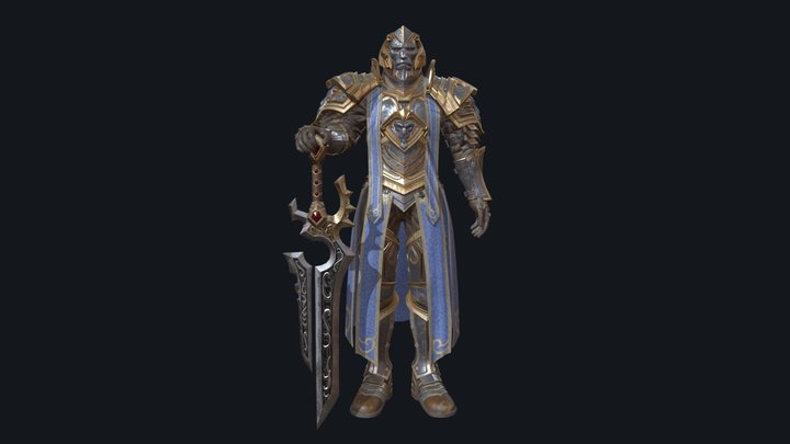 Anduin Wrynn(World of Warcraft) 3D Model