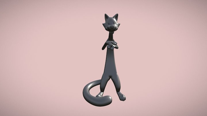 Scared Fox Concept 3D Model
