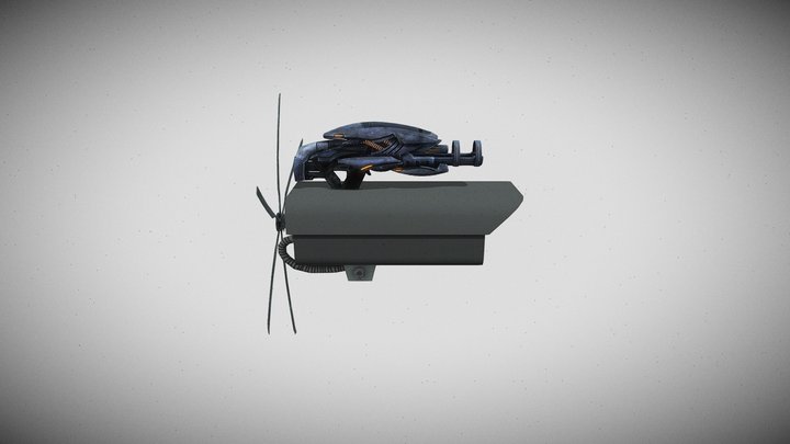 Helicopter Camera 3D Model