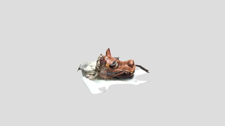 尾鷲神社獅子頭 3D Model