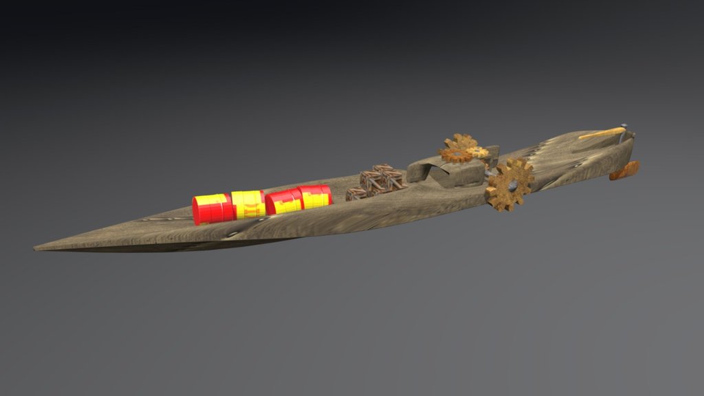 Steampunk Cargo Boat
