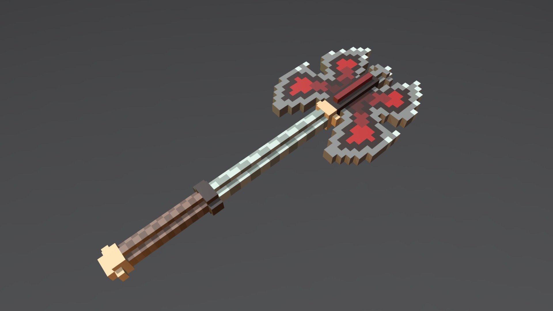 Voxel Axe - 3D model by fatemeh (@fatemeh_khoshkam) [5f40b04] - Sketchfab