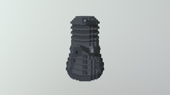 Voxel Dalek 3D Model