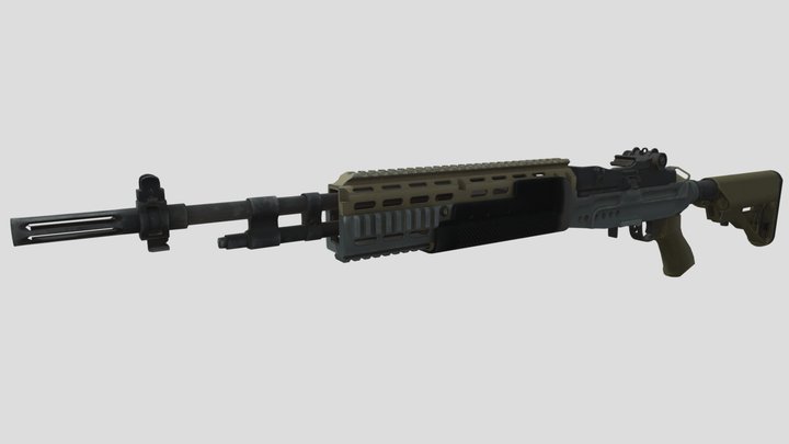 M14EBR. Free Highpolly game asset 3D Model