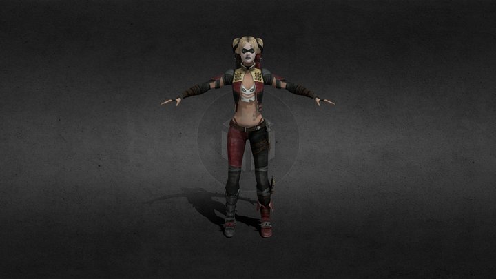 iOS_INJ_CHARACTER_Harleen_Quinzell_Harley_Quinn_ 3D Model