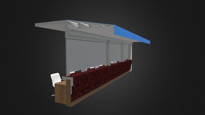 Counter section 3D Model