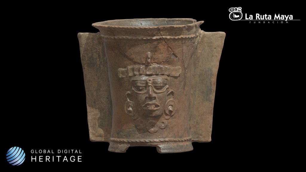 Quiché Funerary Urn with GIII Deity