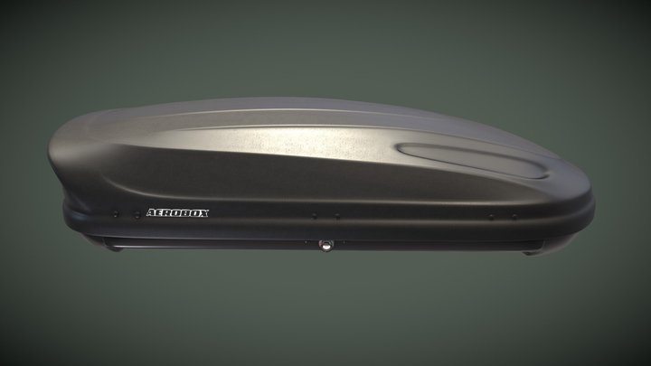 Аэробокс матовый черный (закрытый) 3D Model