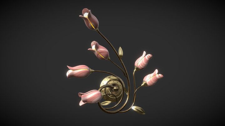 Tulip Lamp 3D Model