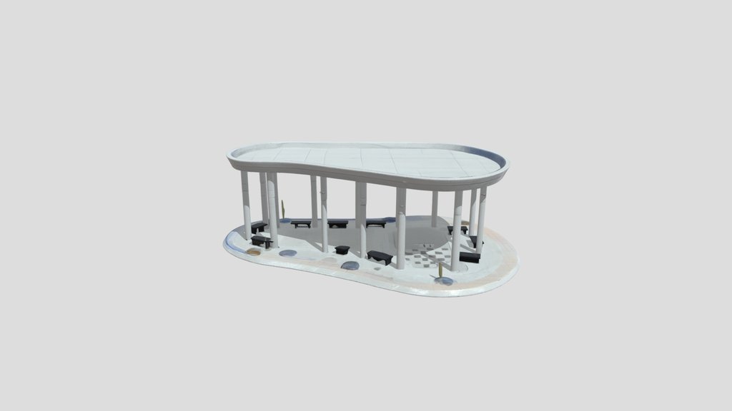 Modern Pavilion 3d Model