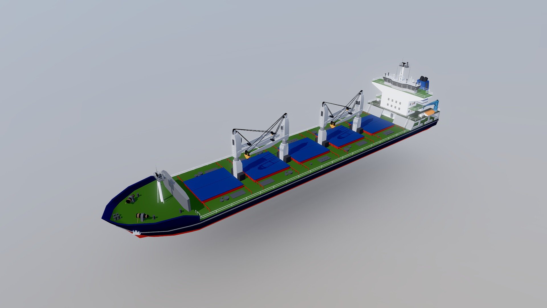 Cargo Ships III - 3D model by Megapoly.Art [5f49c37] - Sketchfab