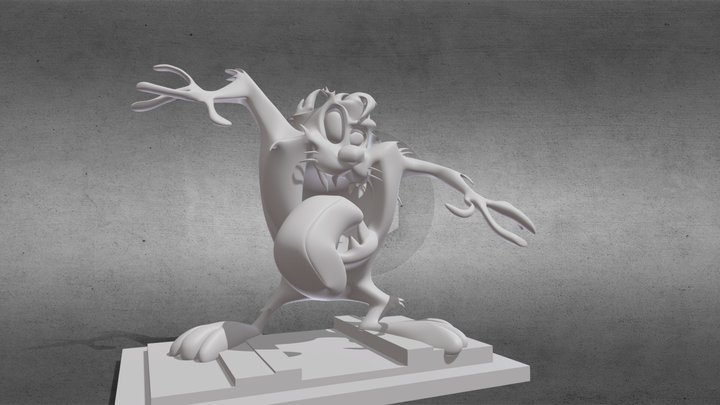 Tasmanian Devil 3D Model