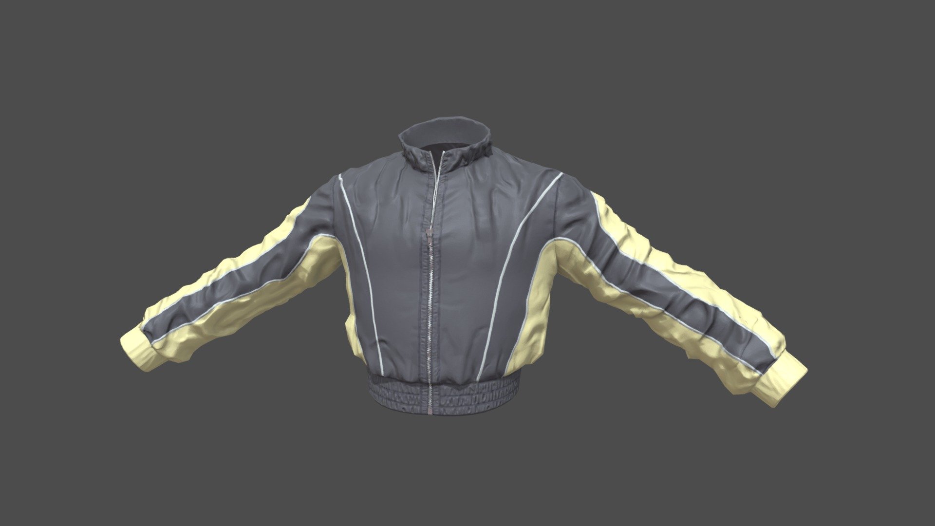 Cropped Polyester Jacket - 3D model by SpacePirateCorp [5f4af1d ...
