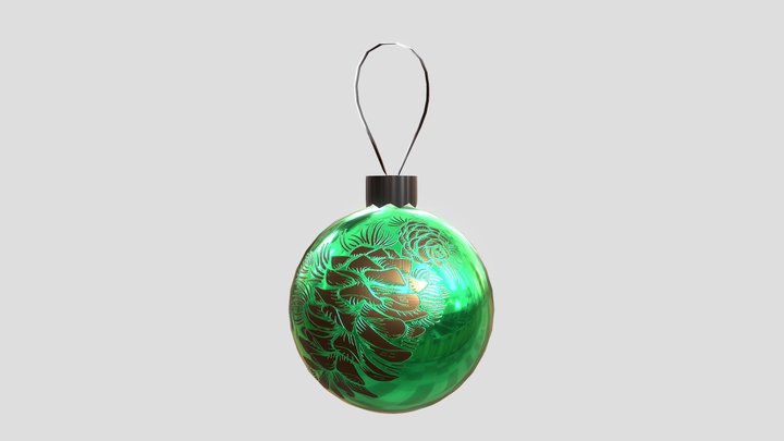 Christmas Tree Bauble 3D Model