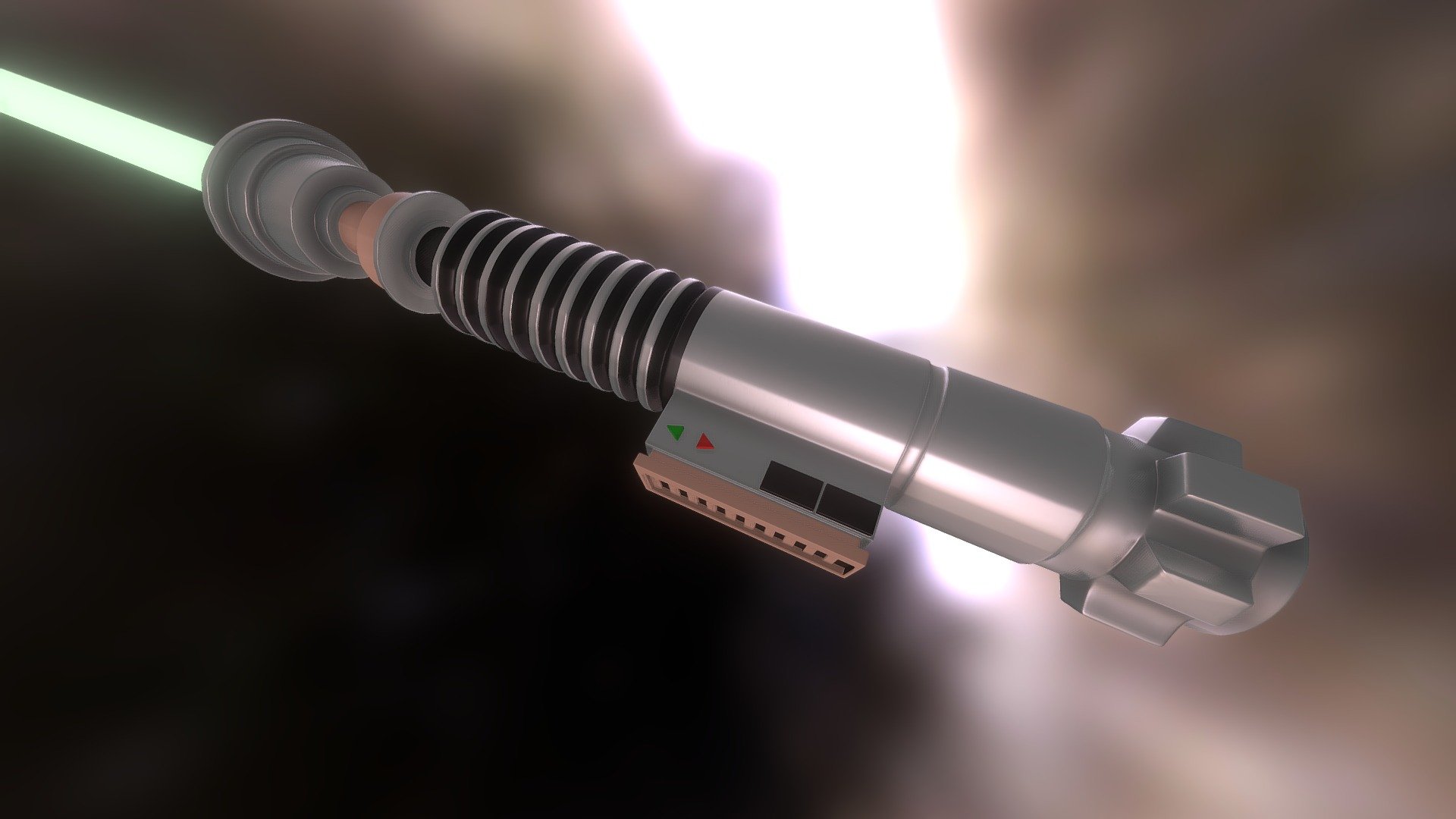 Luke Skwalker Lightsaber - 3D model by jameskudulis [5f4bd1a] - Sketchfab