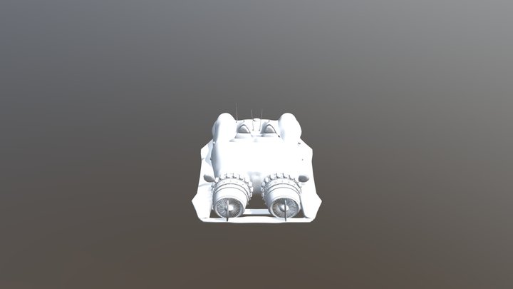 yellow car that flies 3D Model