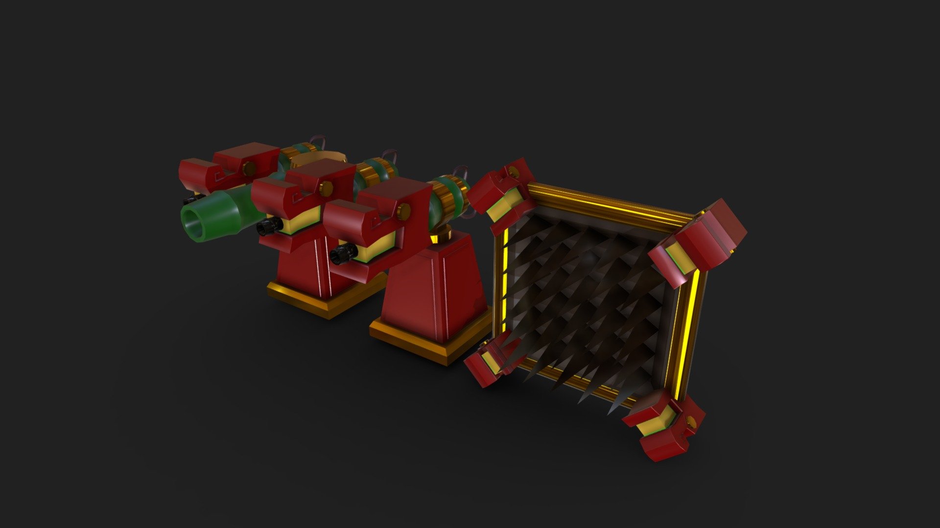 Low Poly Japanese Weapon pack