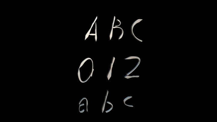 SHARSHUR_FONT_PLAIN – Modello 3D gratuito STL