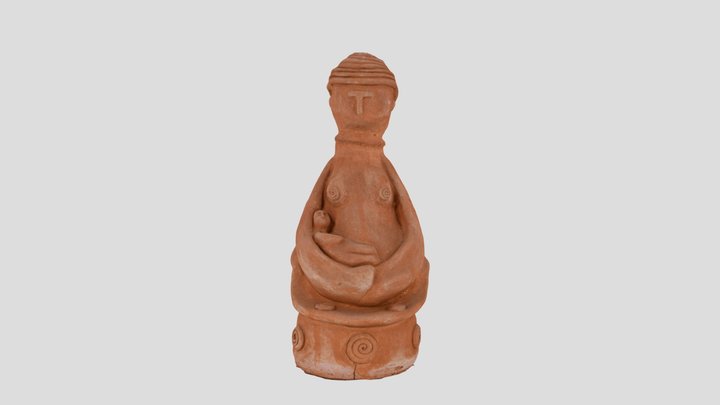 Mother and Child with Spirals Maquette 3D Model