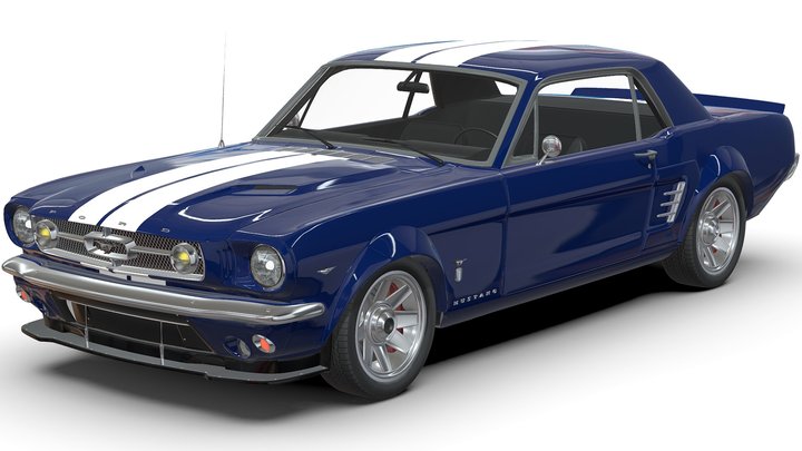 Ford Mustang 1965 3D Model