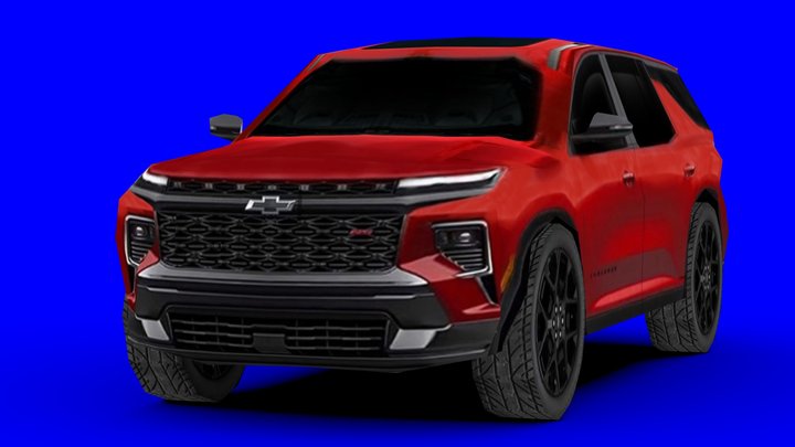 Ps1 Low-Poly 2024 Chevrolet Traverse 3D Model