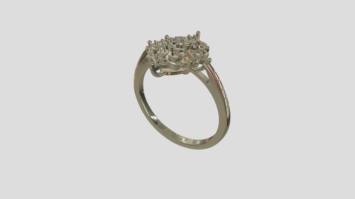 AHR021 goldring wedding engagement luxury – Modèle 3D gratuit STL