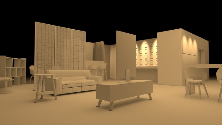 Exhibition V1.02 No Textures 3D Model