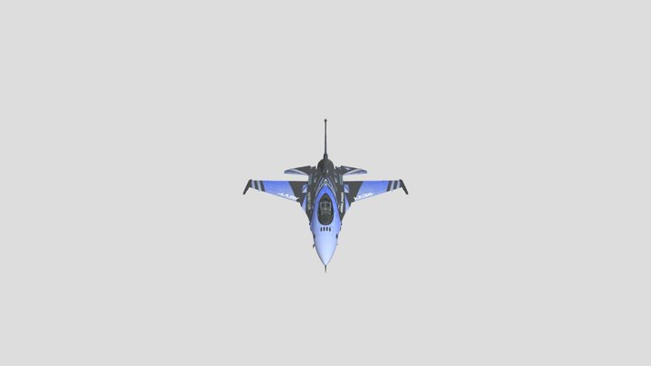 F-16 Without Anime 3D Model
