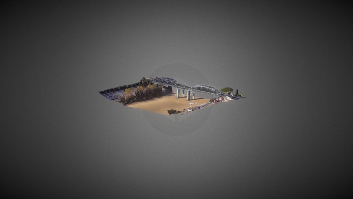 Ponte di ferro (Roma) 3D Model