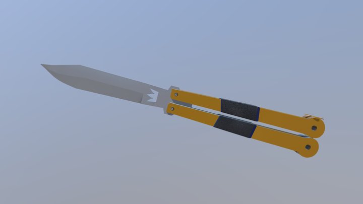 Spy knife reskin: Butterblade 3D Model