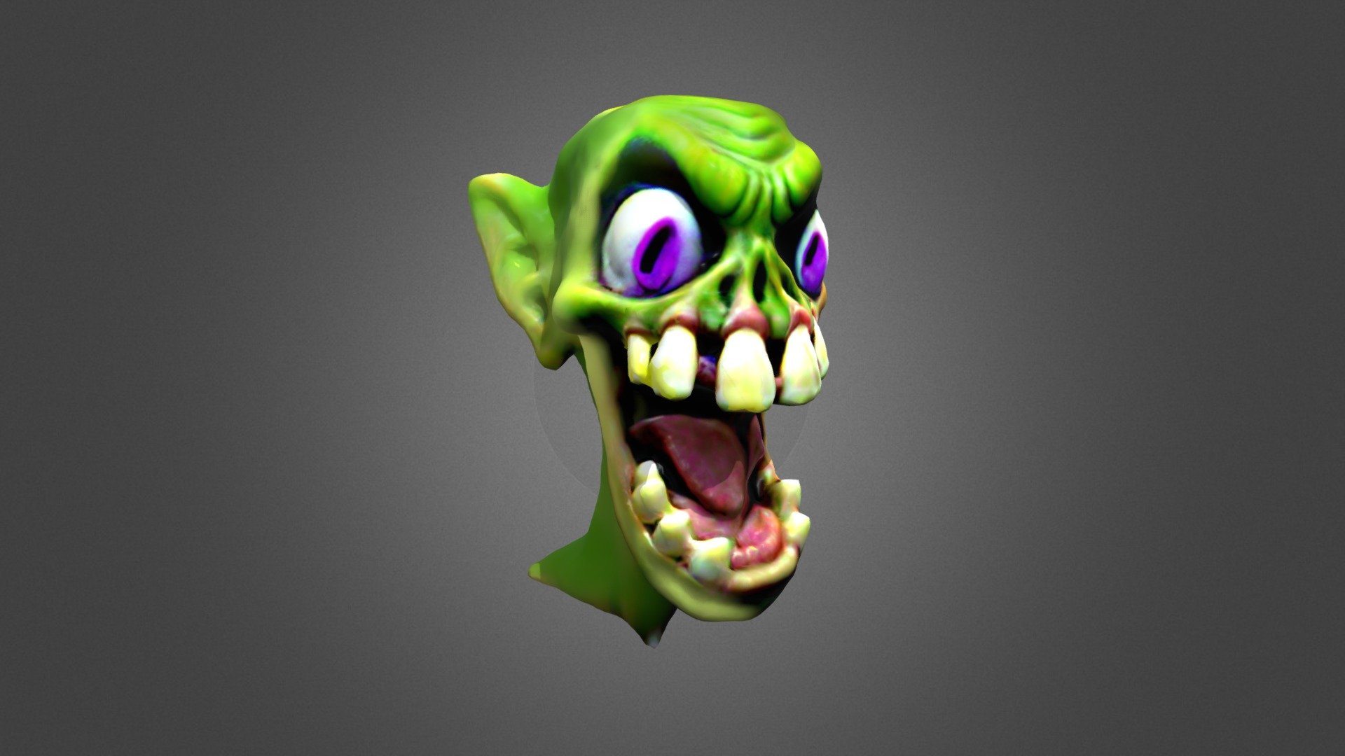 toon troll head (I.A) - Download Free 3D model by vicente betoret ...