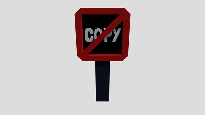 yeeps No Copy Sign – Free 3D Model STL