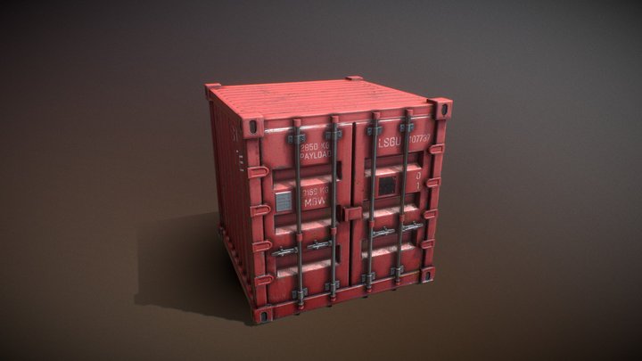 Shipping Cargo Container 3D Model