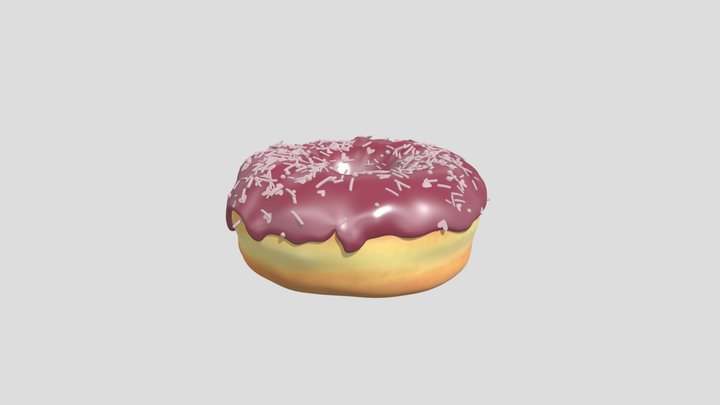 Donut with Sprinkles - LaPame 3D Model