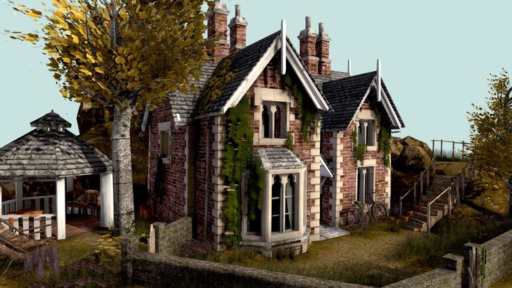 DAE Diorama - Grandma's House 3D Model