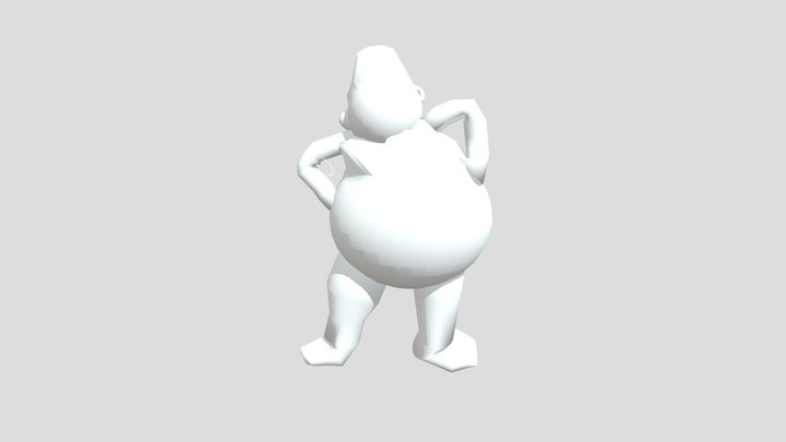 Captain Underpants but i forgot to texture 3D Model