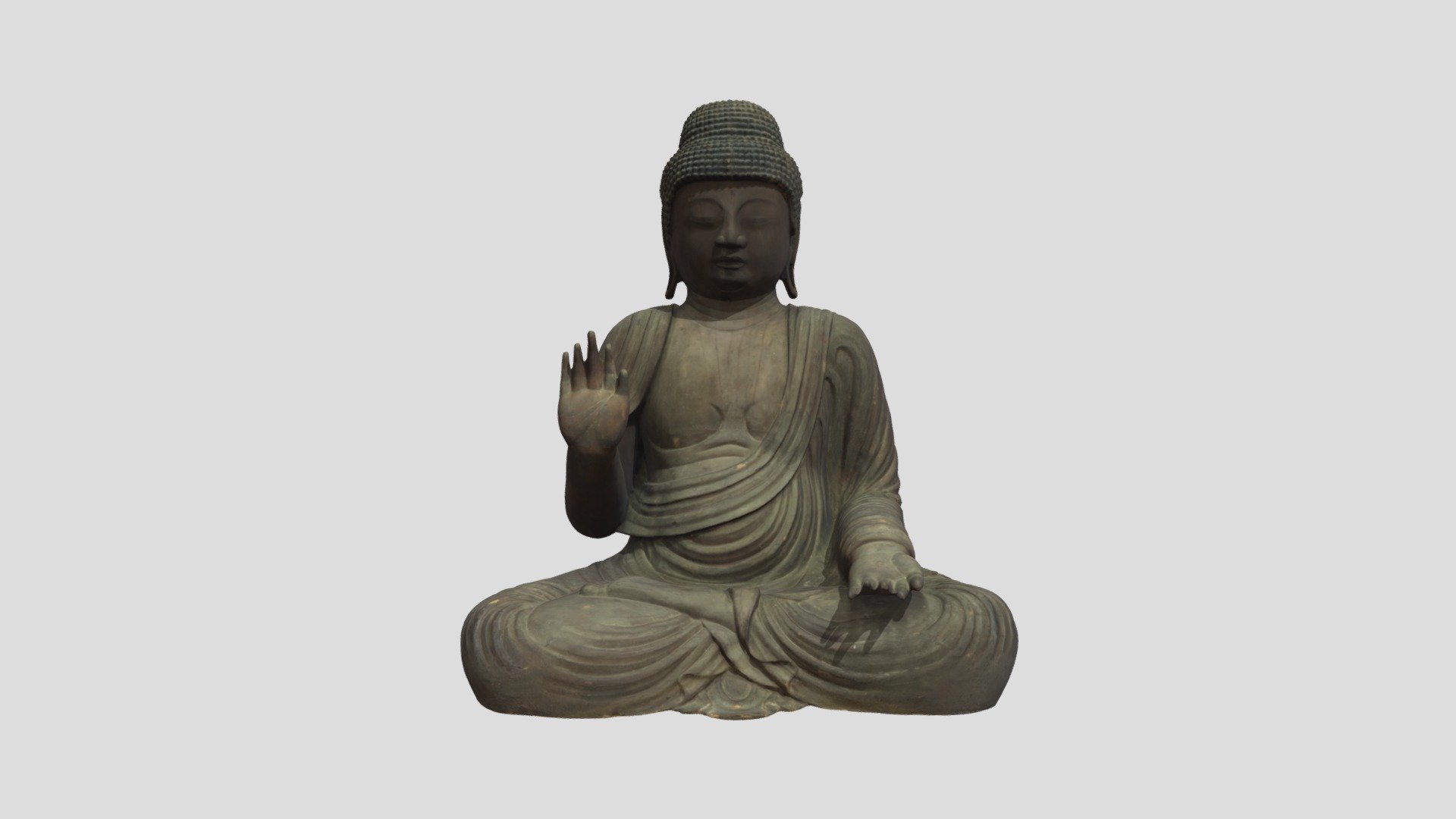 木造薬師如来坐像 — Sketchfab embed 3D viewer