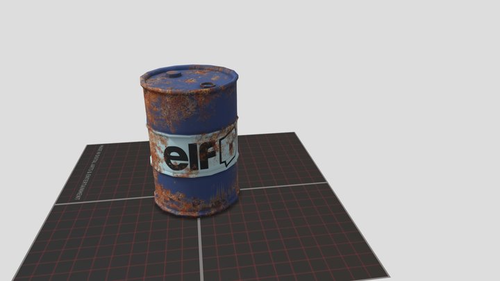prop_barrel 3D Model